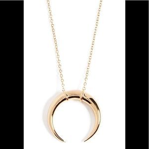 SOLD OUT NWOT Gorjana Gold Cayne Crescent Plated Pendant Necklace
